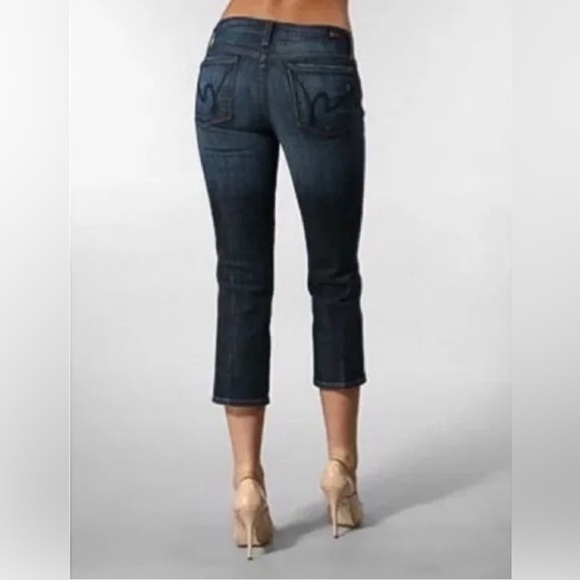 Citizens of Humanity Kelly #063 Stretch Low Waist Cropped Jeans- Size 28 - Picture 10 of 10
